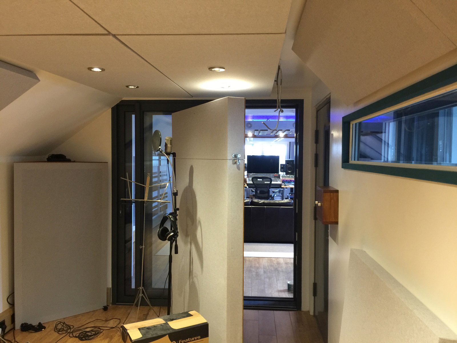Live room recording setup